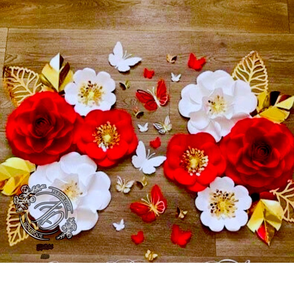 Red Flower Decor